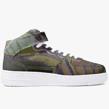 Load image into Gallery viewer, Fish unisex designer sneakers by JG. Only available at Ace Shopping Club. Leather upper with mesh lining construction. High-profile ankle support, premium leather for durability, Hook-and-loop closure guarantees a better fit.