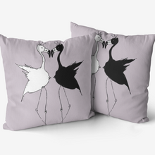 Load image into Gallery viewer, This Flamingo nursery throw pillow is custom designed by Joe Ginsberg and the perfect addition for your toddler room or nursery. Shop at Ace Shopping Club for all your baby products.