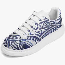 Load image into Gallery viewer, These blue and white sneakers are designed by Joe Ginsberg and only available at Ace Shopping Club. Leather upper with mesh lining construction. Soft EVA padded insoles. Reinforced EVA outsole for traction and exceptional durability. Lifestyle design, suitable for daily occasions. Free Shipping.