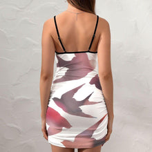 Load image into Gallery viewer, f you want to achieve sporty glam relaxed style, then we strongly recommend this designer fitted dress. The slip dress was bound to make its major comeback. Material: 90% Polyester + 5% Spandex. Without Padding. Slight stretch. Spaghetti strap. Free Shipping.