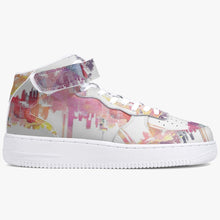 Load image into Gallery viewer, Fantastic unisex designer sneakers. Material: Leather upper with mesh lining construction. High-profile ankle support, premium leather for durability, Hook-and-loop closure guarantees a better fit. Soft EVA padded insoles. EVA outsole for traction and exceptional durability.