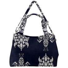 Load image into Gallery viewer, This luxurious and unique safe the turtle designer shoulder bag is a great gift for yourself or your friend. Be your unique you with this handbag. Measures: 16.5"(L) x 4.5"(W) x 11''(H). Non-fading and non-toxic materials. Zipper closure. Heavyweight canvas material. Adjustable shoulder strap. Machine washable. Free shipping.