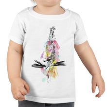 Load image into Gallery viewer, Fantastic white parrot toddler t-shirt designed by JG and only available at Ace Shopping Club. Free Shipping.