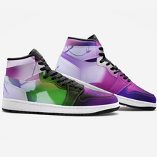 Load image into Gallery viewer, Colorful retro unisex basketball sneakers just for you! Designed by Joe Ginsberg. Material: Rubber sole (Non-marking rubber outsole for traction and durability).