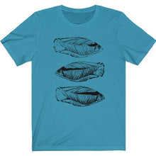 Load image into Gallery viewer, This soft aqua t-shirt is the ultimate fisherman's shirt and the best gift to give to your family or friends. Designed by Joe Ginsberg for Ace Shopping Club. Retail fit. Material: 100% Soft cotton. Runs true to size. Free shipping.