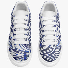 Load image into Gallery viewer, These blue sneakers are designed by Joe Ginsberg and only available at Ace Shopping Club. Leather upper with mesh lining construction. Soft EVA padded insoles. Reinforced EVA outsole for traction and exceptional durability. Lifestyle design, suitable for daily occasions. Free Shipping.