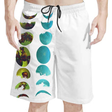 Load image into Gallery viewer, Super cool Moon Eclipse designer men's fitness shorts or swimwear. Perfect for daily wear as shorts at home, gym or pool.. Buy all your fitness wear at Ace Shopping Club.