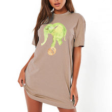 Load image into Gallery viewer, Little Elephant Designer T-shirt Dress