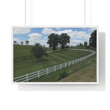 Load image into Gallery viewer, "Ranch" is a beautiful photographic print on paper and a great art piece in your interior decor. Wooden frame. Museum quality frame comes in black or white. Printing Paper: Matte premium paper. Plexiglass front. For indoor use. Multiple sizes. Free shipping.