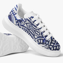 Load image into Gallery viewer, These blue and white sneakers are designed by Joe Ginsberg and only available at Ace Shopping Club. Leather upper with mesh lining construction. Soft EVA padded insoles. Reinforced EVA outsole for traction and exceptional durability. Lifestyle design, suitable for daily occasions. Free Shipping.