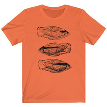Load image into Gallery viewer, This soft and excellent orange designer t-shirt is the ultimate fisherman's shirt and the best gift to give to your family or friends. Designed by Joe Ginsberg for Ace Shopping Club. Retail fit. Material: 100% Soft cotton. Runs true to size. Free shipping.