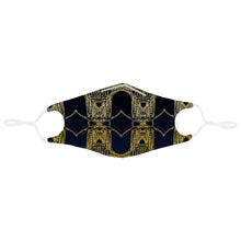 Load image into Gallery viewer, This yellow and black face mask is made of skin-friendly polyester material that is breathable and comfortable to wear. Comes with a set of two PM2.5 filters (made from non-woven fabric, melt-blown cotton, and activated carbon fabric). It is perfect for everyday use. Soft and breathable. Bendable Nose Wire. Filter Pocket.