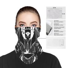 Load image into Gallery viewer, Designer Geometric Bandana with Two Filter Pads