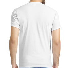 Load image into Gallery viewer, This t-shirt design is inspired and call for the unity of all people. Specially designed by Joe Ginsberg. Material: 100% Q Milch (sustainable & organic synthetic fabric from milk). Regular fit. Sublimation printed, Cut & Hand-sewn. Double-stitched & reinforced seams. Great t-shirt for the gym or fitness.