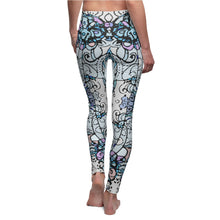 Load image into Gallery viewer, Light blue designer fitness leggings at Ace Shopping Club. Shop our store now! www.aceshoppingclub.com