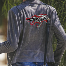 Load image into Gallery viewer, This Microsuede grey designer short is soft and comfortable to wear. With soft suede on the surface, this jacket can keep you warm during spring, fall and winter. There are three colors for you to choose. Material:100% polyester. Slanted zipper. Four side pockets with zippers. Wide notched collar design. Free shipping.