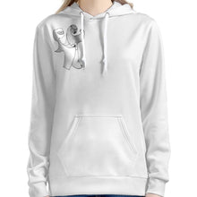 Load image into Gallery viewer, This hoodie design is inspired and call for the unity of all people. Specially designed by Joe Ginsberg. Material: 100% Q Milch. Yes, this is a sustainable and organic synthetic fabric made from milk.