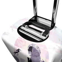 Load image into Gallery viewer, This trendy luggage cover is specially designed to protect your favorite suitcase, an essential accessory for your business trip. Side slits for luggage handles and a zipper on the bottom to securely tight fit. shop Ace Shopping Club.