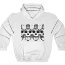 Load image into Gallery viewer, Crafted for comfort, this lighter weight white hoodie is perfect for relaxing. Once put on, it will be impossible to take off. Designed by Joe Ginsberg for Ace. Classic fit. Material: 50% Cotton; 50% Polyester. Medium fabric (8.0 oz/yd² (271.25 g/m²). Runs true to size. Free Shipping.