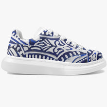 Load image into Gallery viewer, These blue and white sneakers are designed by Joe Ginsberg and only available at Ace Shopping Club. Leather upper with mesh lining construction. Soft EVA padded insoles. Reinforced EVA outsole for traction and exceptional durability. Lifestyle design, suitable for daily occasions. Free Shipping.