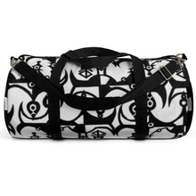 Load image into Gallery viewer, Black and white sports duffel bag at Ace Shopping Club. Shop with us now! www.aceshoppingclub.com