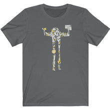 Load image into Gallery viewer, This updated grey robot t-shirt fits like a well-loved favorite. Super soft cotton and excellent quality print makes one to fall in love with it over and over again. Designed by Joe Ginsberg. Retail fit. Material: 100% Soft cotton (fibre content may vary for different colors). Runs true to size. Free shipping.