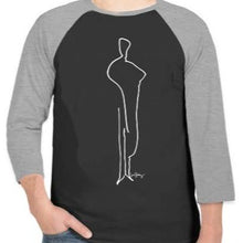 Load image into Gallery viewer, The coolest black and grey baseball shirts at Ace Shopping Club. Shop with us now! www.aceshoppingclub.com