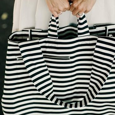 Black white beach bag Clearance