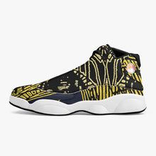 Load image into Gallery viewer, Yellow Skeleton Designer Basketball Sneakers