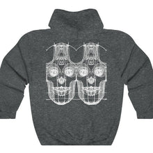 Load image into Gallery viewer, Crafted for comfort, this dark grey hoodie is perfect for relaxing. Once put on, it will be impossible to take off. Designed by Joe Ginsberg for Ace. Classic fit. Material: 50% Cotton; 50% Polyester. Medium fabric (8.0 oz/yd² (271.25 g/m²). Runs true to size. Free Shipping.