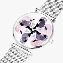 Load image into Gallery viewer, Premium waterproof ultra-thin designer watch has a classic quartz movement. Designed by Joe Ginsberg. High density 304 stainless steel case and bands. No allergy. SONY 377 SR626SW (1.55V) battery supported, easy to replace, or fix. Wipe the dust off gently with a clean, dry microfiber cloth. Free shipping.