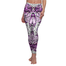 Load image into Gallery viewer, Premium pink patterned yoga and pilates leggings at Ace Shopping Club. We welcome you to shop with us! www.aceshoppingclub.com