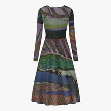 Load image into Gallery viewer, Look fantastic in this designer dress by JG. Only available at Ace Shopping Club. Handmade premium polyester-spandex fabric guaranteed a soft feeling. Classic round collar.