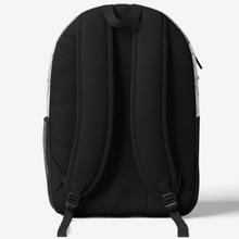 Load image into Gallery viewer, This designer backpack from Ace Shopping club has a simple design. Two large spacious compartments with an internal 15” laptop sleeve, zippered front mesh & utility pocket & a side water bottle holder