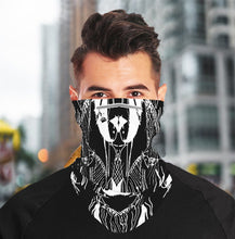 Load image into Gallery viewer, Designer Geometric Bandana with Two Filter Pads