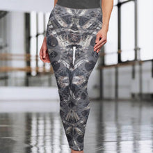 Load image into Gallery viewer, Designer Dark Grey Yoga Legging