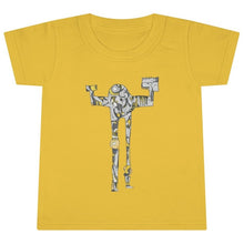 Load image into Gallery viewer, Fantastic yellow robot toddler t-shirt designed by JG and only available at Ace Shopping Club. A classic fit that is universally comfy, Free Shipping.