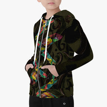Load image into Gallery viewer, Premium designer kids hoodie to add to your child's closet. Handmade with premium polyester blend fabric. Guaranteed a soft wearing feeling. Reinforced cuffs and waist. Durable.
