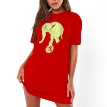 Load image into Gallery viewer, Little Elephant Designer T-shirt Dress