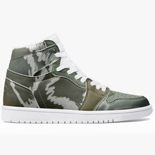 Load image into Gallery viewer, Forest Green High-Top Designer Sneakers. Unisex. Free shipping.