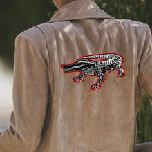 Load image into Gallery viewer, This Microsuede designer short is soft and comfortable to wear. With soft suede on the surface, this jacket can keep you warm during spring, fall and winter. There are three colors for you to choose. Material:100% polyester. Slanted zipper. Four side pockets with zippers. Wide notched collar design. Free shipping.