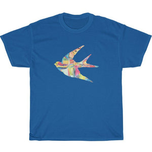 Blue designer  t-shirts with bird graphic at Ace Shopping Club. Shop with us for premium T-shirts. www.aceshoppingclub.com