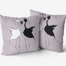 Load image into Gallery viewer, This Flamingo nursery throw pillow is custom designed by Joe Ginsberg and the perfect addition for your toddler room or nursery. Shop at Ace Shopping Club for all your baby products.
