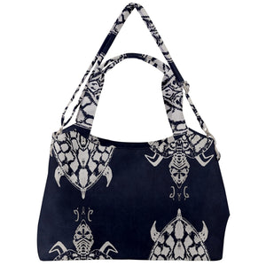 This luxurious and unique safe the turtle designer shoulder bag is a great gift for yourself or your friend. Be your unique you with this handbag. Measures: 16.5"(L) x 4.5"(W) x 11''(H). Non-fading and non-toxic materials. Zipper closure. Heavyweight canvas material. Adjustable shoulder strap. Machine washable. Free shipping. 