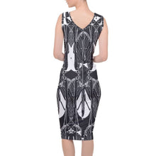 Load image into Gallery viewer, Want something classy and fun in your wardrobe? This slim fit designer pencil dress from the JG Signature Collection is perfect. Made from 90% Polyester , 10% Spandex. Body-con Fit. Machine washable. Free shipping. 
