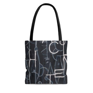 Letters II Designer Tote Bag