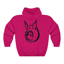 Load image into Gallery viewer, Piggy fuchsia pink designer hoody for women at Ace Shopping Club. We welcome you to shop with us! www.aceshoppingclub.com 

