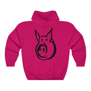 Piggy fuchsia pink designer hoody for women at Ace Shopping Club. We welcome you to shop with us! www.aceshoppingclub.com 
