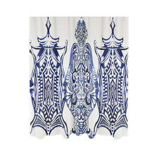 Load image into Gallery viewer, Delft Blue Designer Curtain Set
