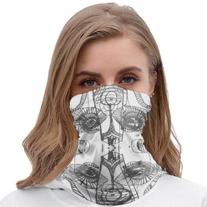 Stylish skeleton sports scarf to protect you when you are working out. Custom designed by Joe Ginsberg for Ace Shopping Club. Sportswear for everyone! 
